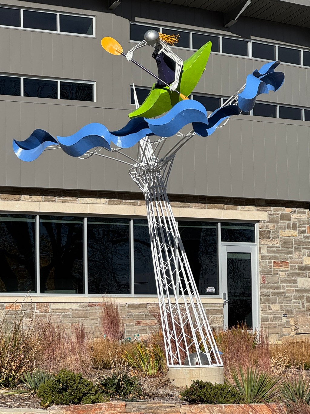 Kayaker Sculpture